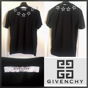 Givenchy Black T Shirt Stars sz Large send offers!